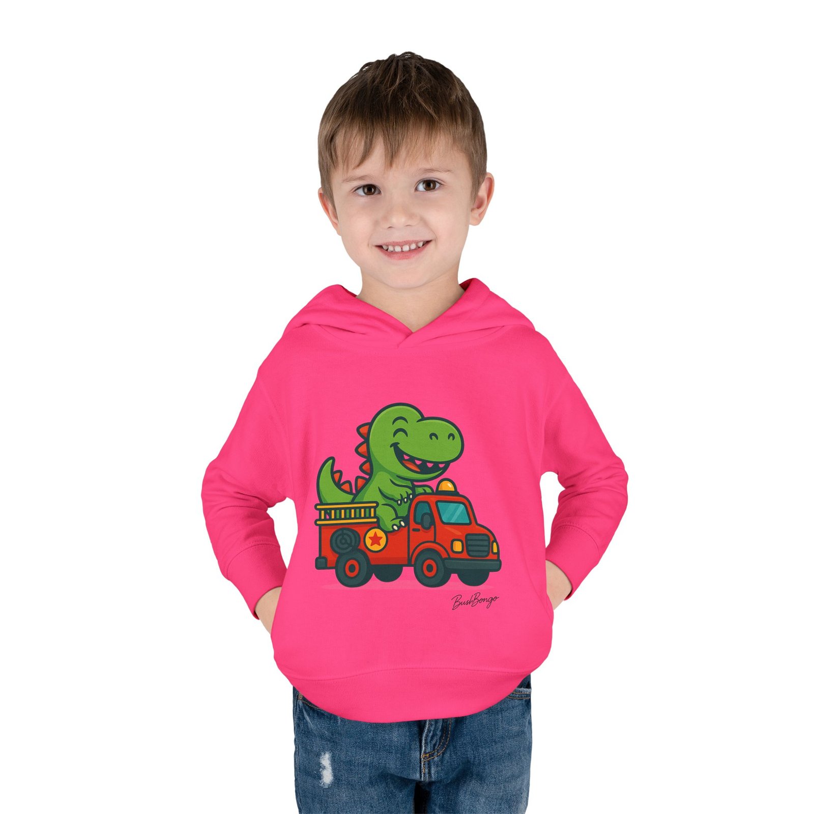 Dinosaur Toddler Fleece Pullover Hoodie - Image 47