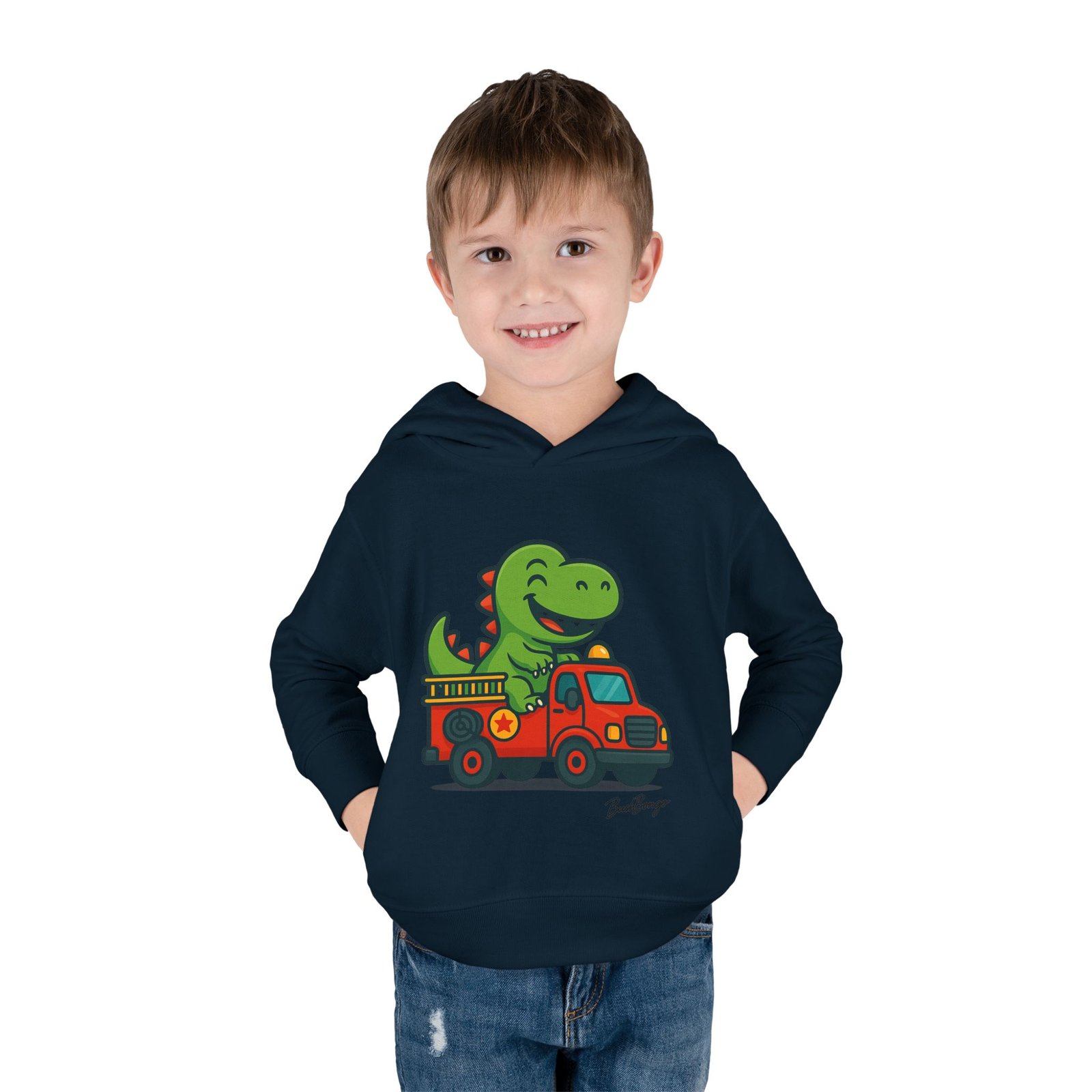 Dinosaur Toddler Fleece Pullover Hoodie - Image 35