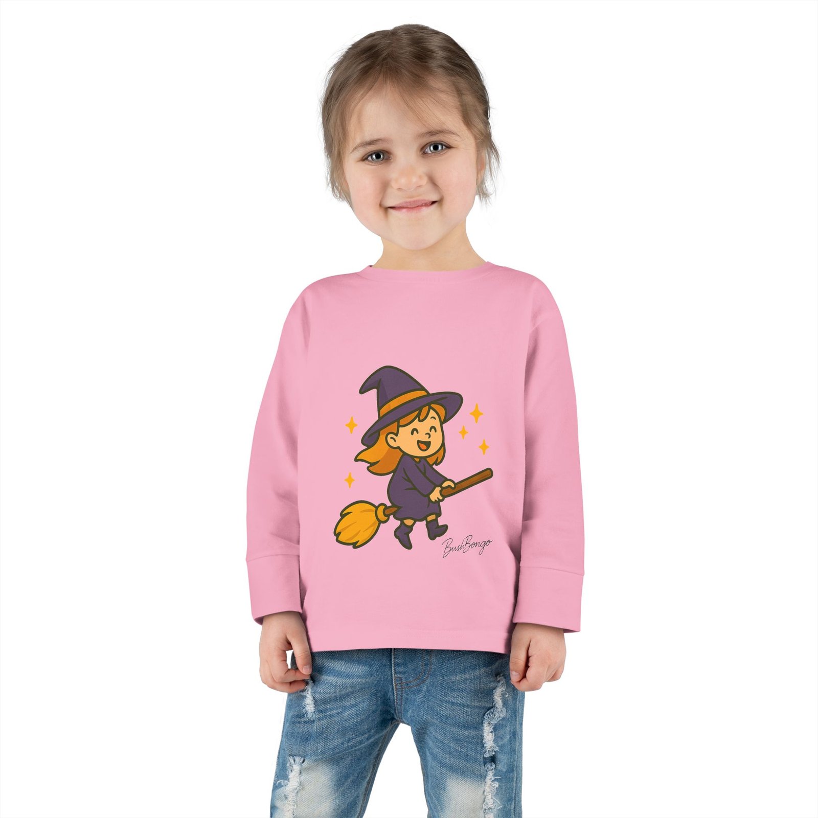 Witch on Broom Toddler Tee - Image 28