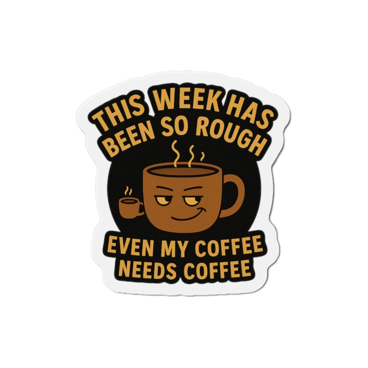 Humorous Coffee Theme Decals - Image 1