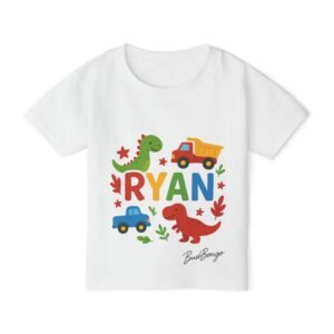 Custom funny Dino Truck Toddler Tee