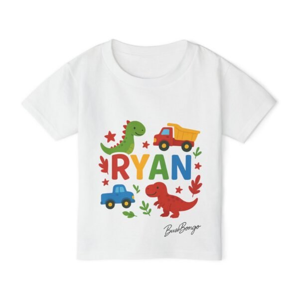 Custom funny Dino Truck Toddler Tee