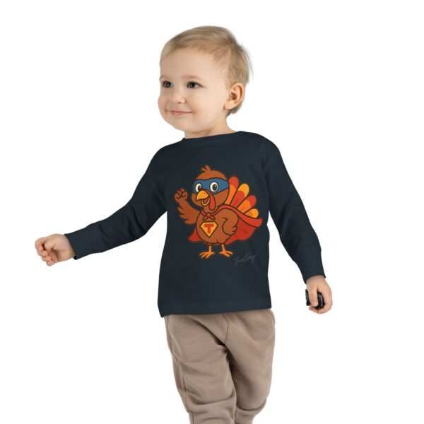 Thanksgiving Turkey Superhero Toddler Tee