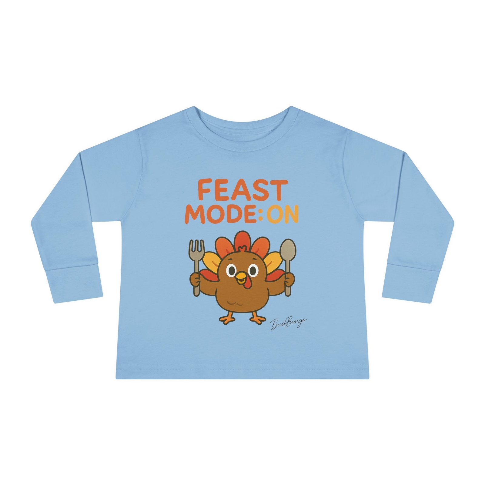 Thanksgiving Feast Mode on Turkey Toddler Tee - Image 9