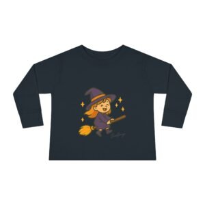 Witch on Broom Toddler Tee - Image 17