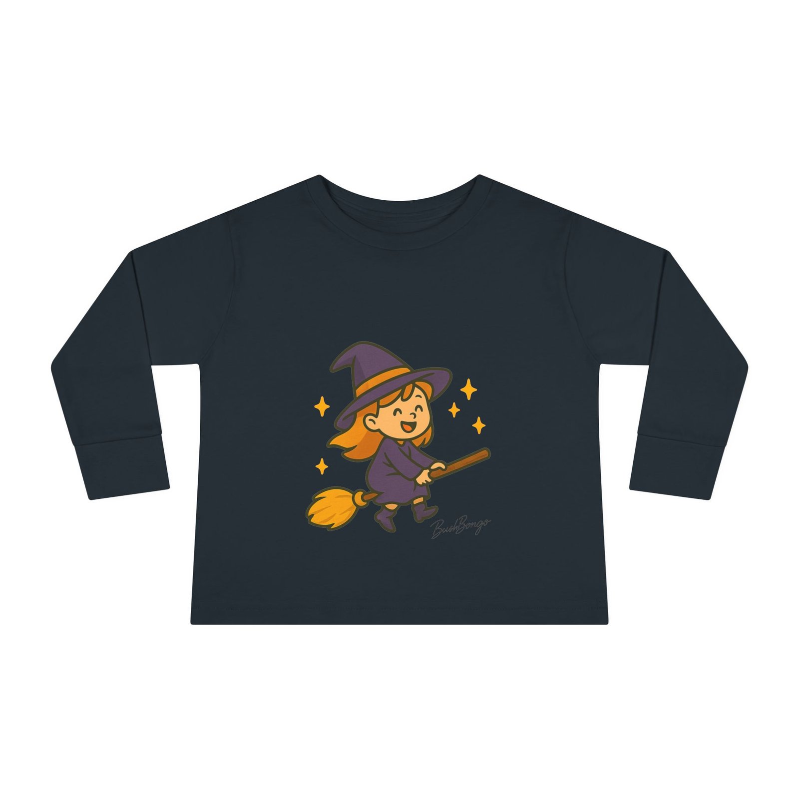 Witch on Broom Toddler Tee - Image 17