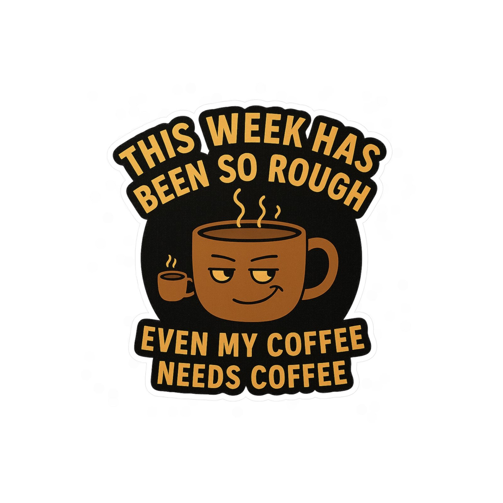 Humorous Coffee Theme Vinyl Decals - Image 13