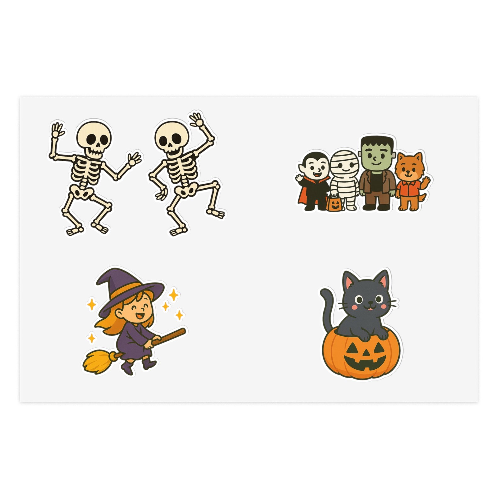 Halloween Sticker Sheets - Spooky Fun - Image 1