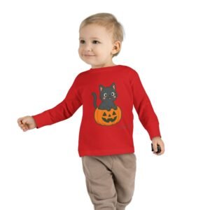 Halloween Spooky Kitten in Pumpkin Toddler Tee - Image 31