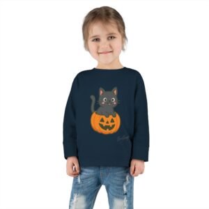 Halloween Spooky Kitten in Pumpkin Toddler Tee - Image 24