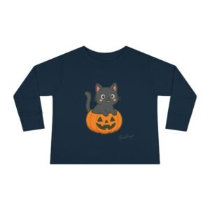 Halloween Spooky Kitten in Pumpkin Toddler Tee - Image 21