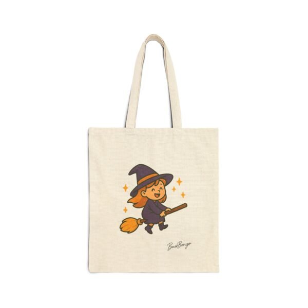 Halloween Witch Cotton Canvas Bag