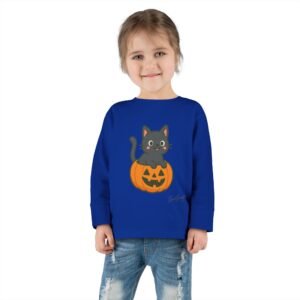Halloween Spooky Kitten in Pumpkin Toddler Tee - Image 16