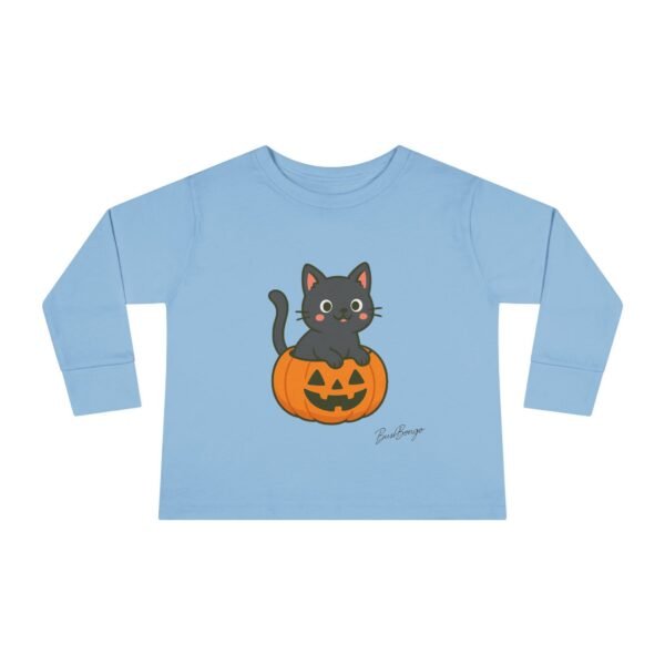 Halloween Spooky Kitten in Pumpkin Toddler Tee