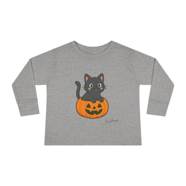 Halloween Spooky Kitten in Pumpkin Toddler Tee