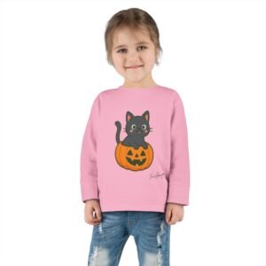 Halloween Spooky Kitten in Pumpkin Toddler Tee - Image 28
