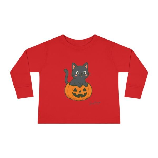 Halloween Spooky Kitten in Pumpkin Toddler Tee