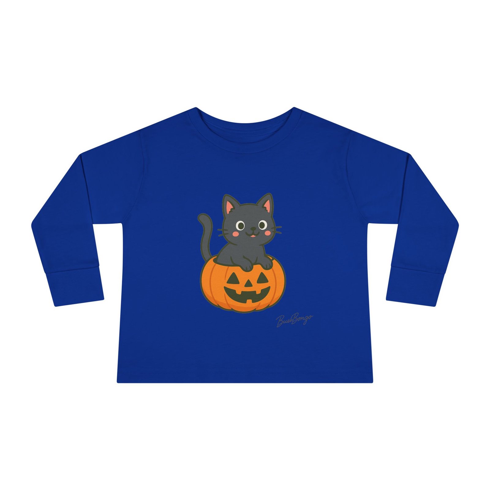 Halloween Spooky Kitten in Pumpkin Toddler Tee - Image 13