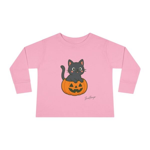 Halloween Spooky Kitten in Pumpkin Toddler Tee