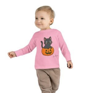 Halloween Spooky Kitten in Pumpkin Toddler Tee - Image 27