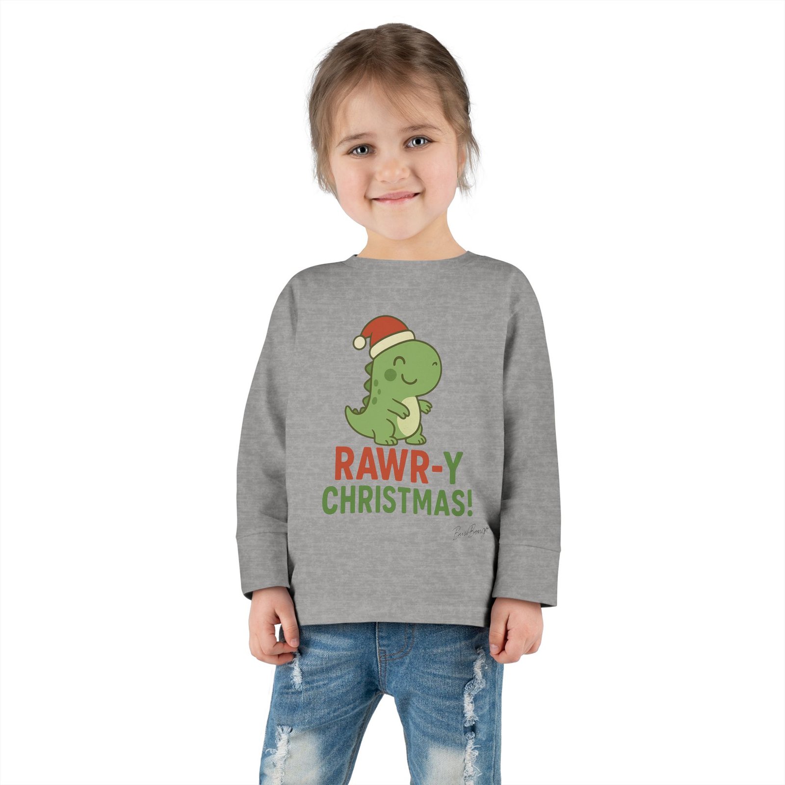 Rawry Christmas Dino Toddler Tee - Image 8