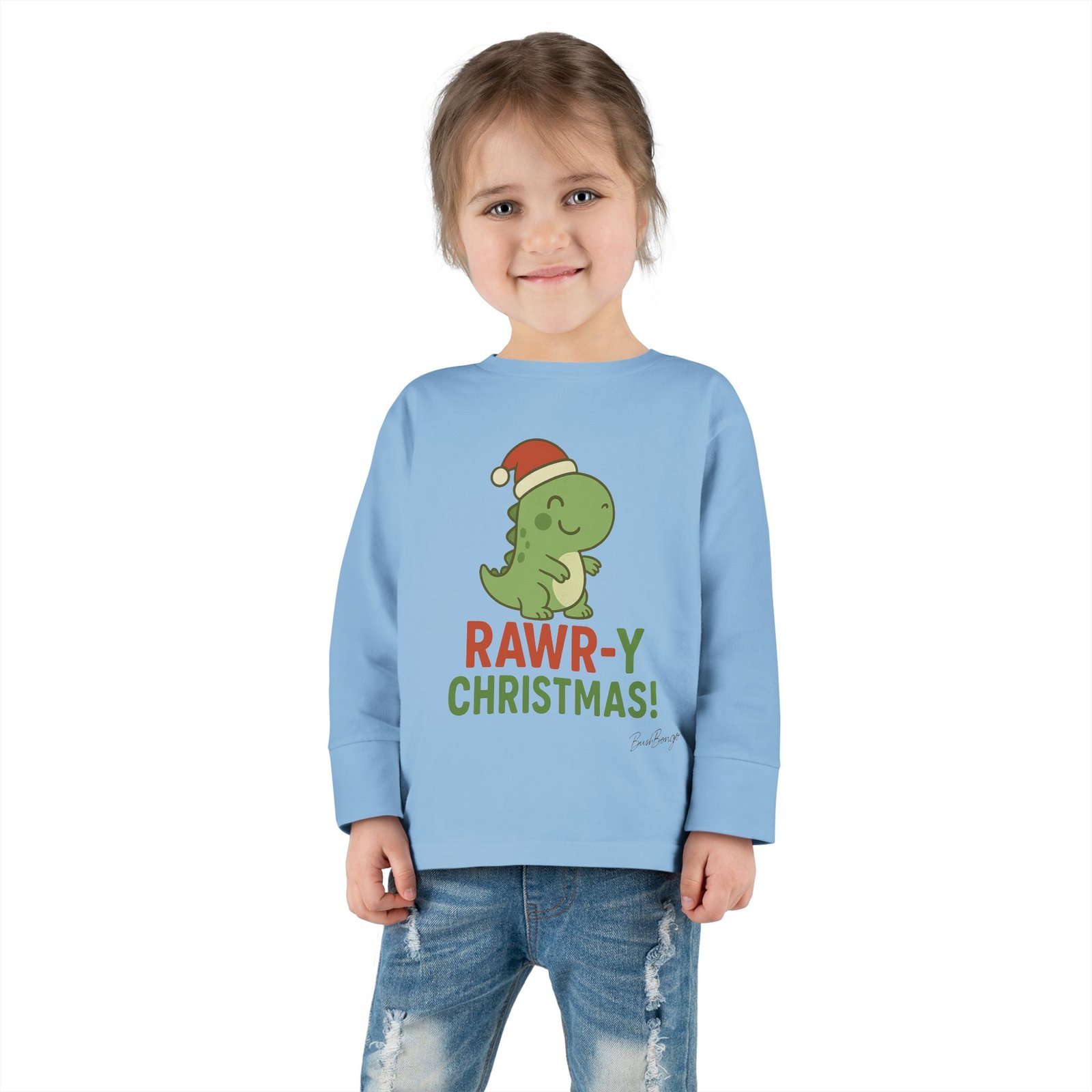 Rawry Christmas Dino Toddler Tee - Image 12