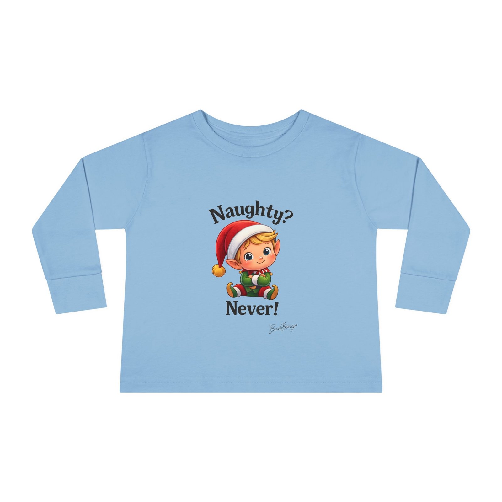 Naughty? Never! Elf Toddler Tee - Image 9