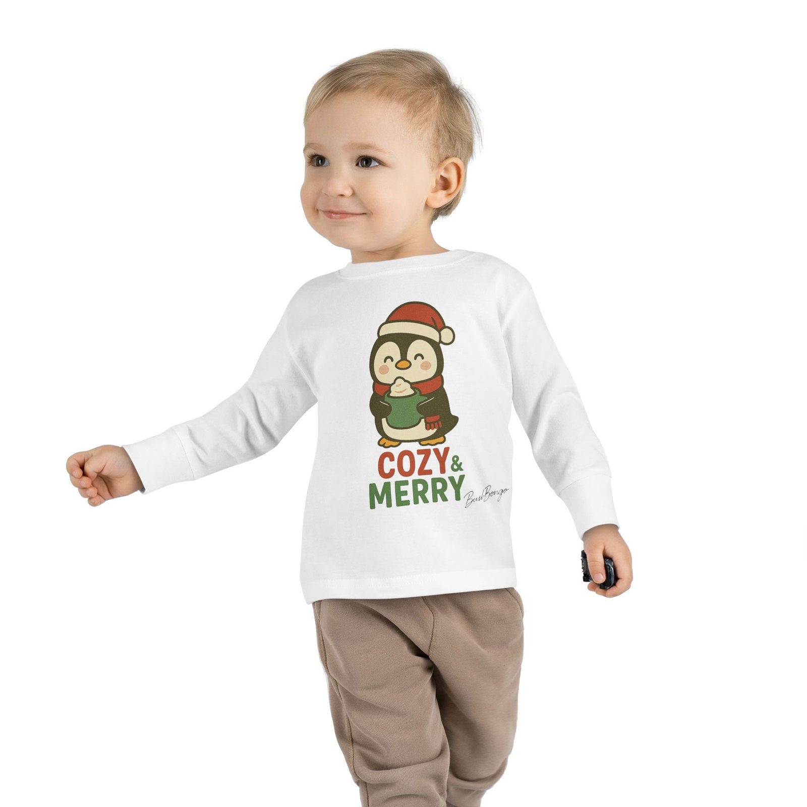 Cozy Christmas Cute Toddler Tee - Image 3