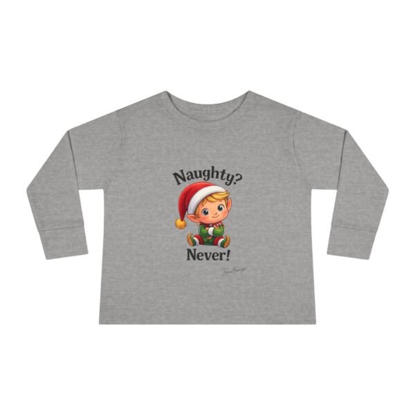 Naughty? Never! Elf Toddler Tee