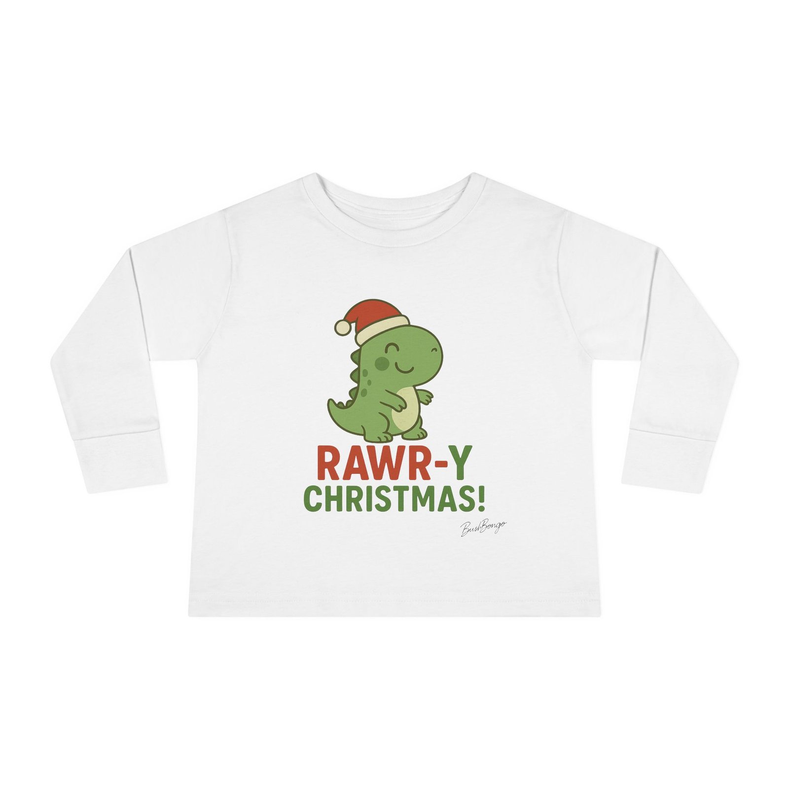 Rawry Christmas Dino Toddler Tee - Image 1