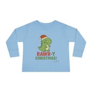 Rawry Christmas Dino Toddler Tee - Image 9