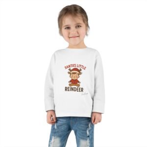 Santa's Little Reindeer Toddler Tee - Image 4