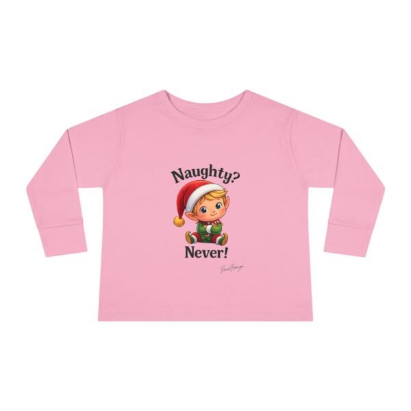 Naughty? Never! Elf Toddler Tee