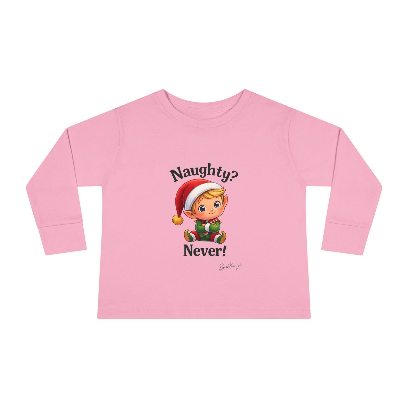 Naughty? Never! Elf Toddler Tee - Image 13