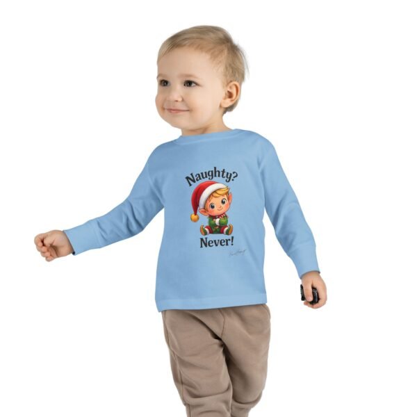 Naughty? Never! Elf Toddler Tee