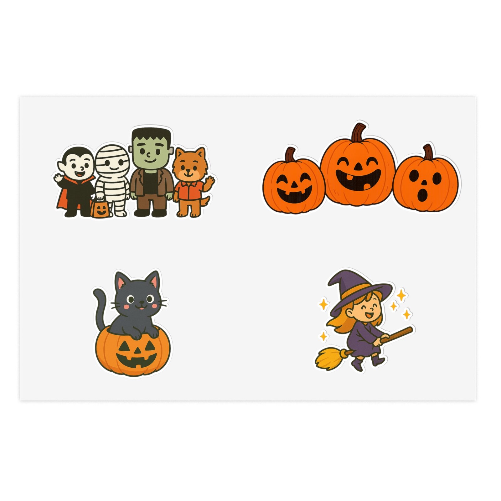 Halloween Sticker Sheets - Spooky Fun - Image 1