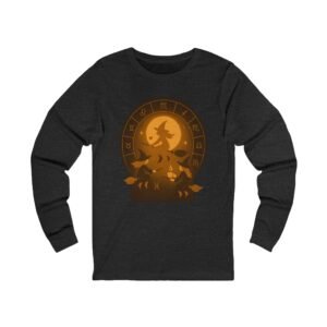 Celestial Coven Zodiac Circle Moon Glow Halloween Tee for adults - Image 15
