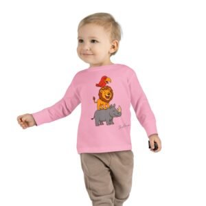 Cute Animal Stack Toddler Tee - Image 27