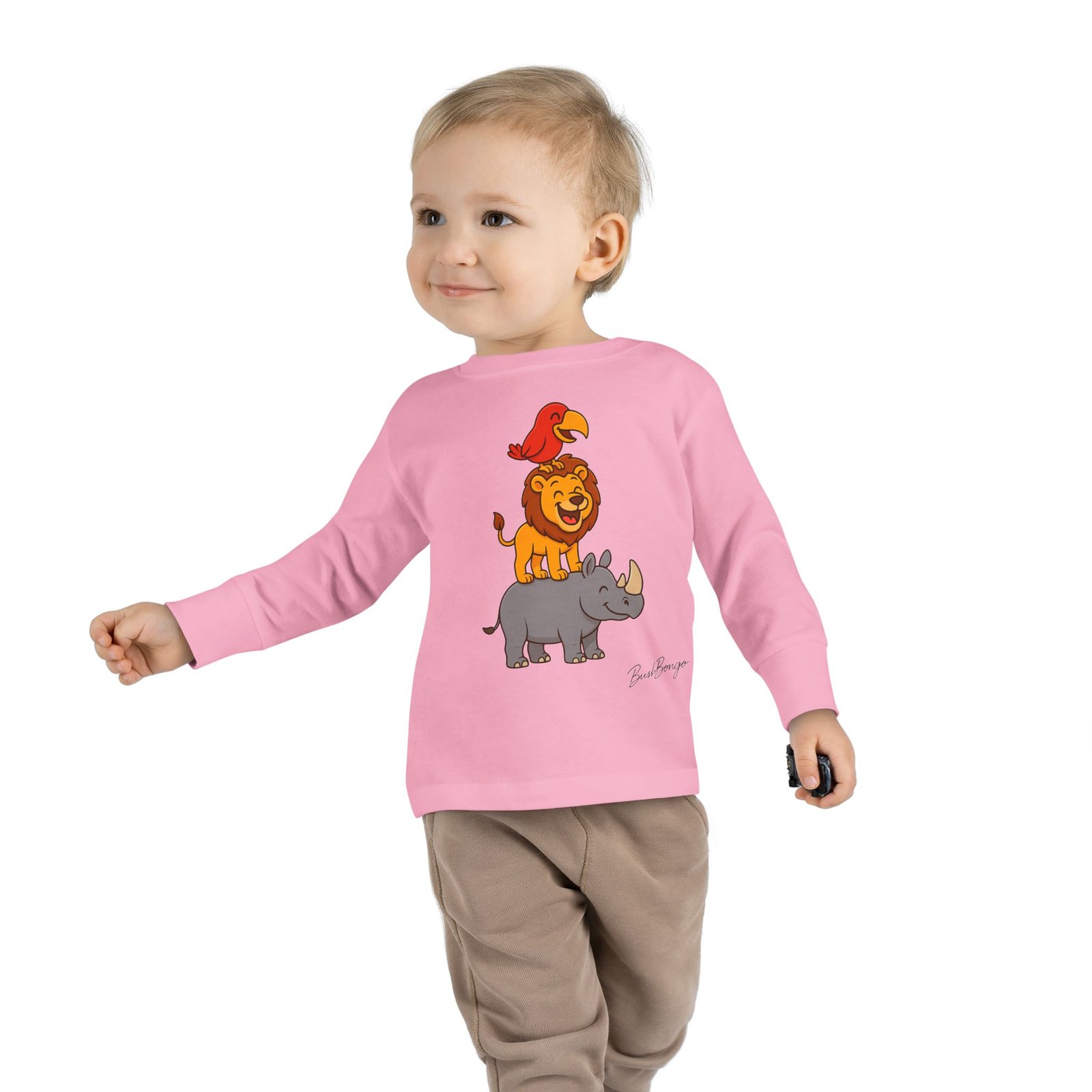 Cute Animal Stack Toddler Tee - Image 27