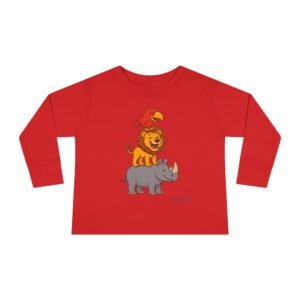Cute Animal Stack Toddler Tee - Image 29