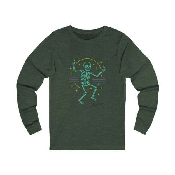 Neon Dancing Skeleton Rave Unisex  Adult Tee