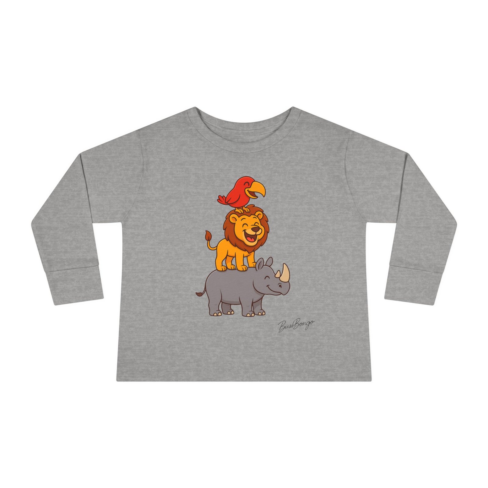 Cute Animal Stack Toddler Tee - Image 5