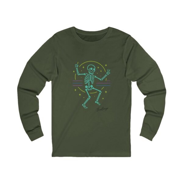 Neon Dancing Skeleton Rave Unisex  Adult Tee