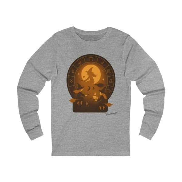 Celestial Coven Zodiac Circle Moon Glow Halloween Tee for adults