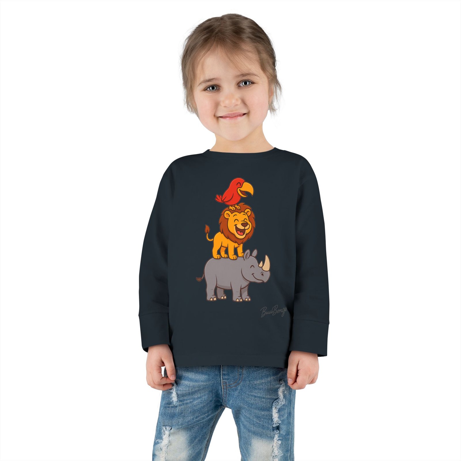 Cute Animal Stack Toddler Tee - Image 20