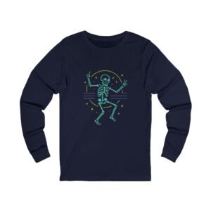 Neon Dancing Skeleton Rave Unisex  Adult Tee - Image 15