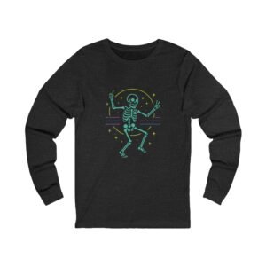 Neon Dancing Skeleton Rave Unisex  Adult Tee - Image 11