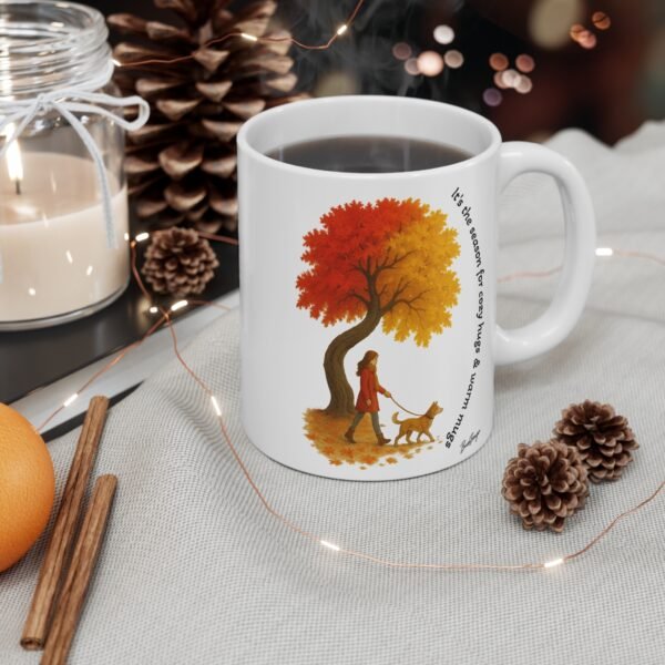Dog-Mom Happy Tails Autumn Mug