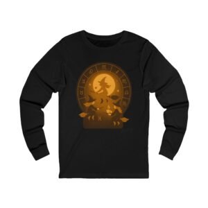 Celestial Coven Zodiac Circle Moon Glow Halloween Tee for adults - Image 3