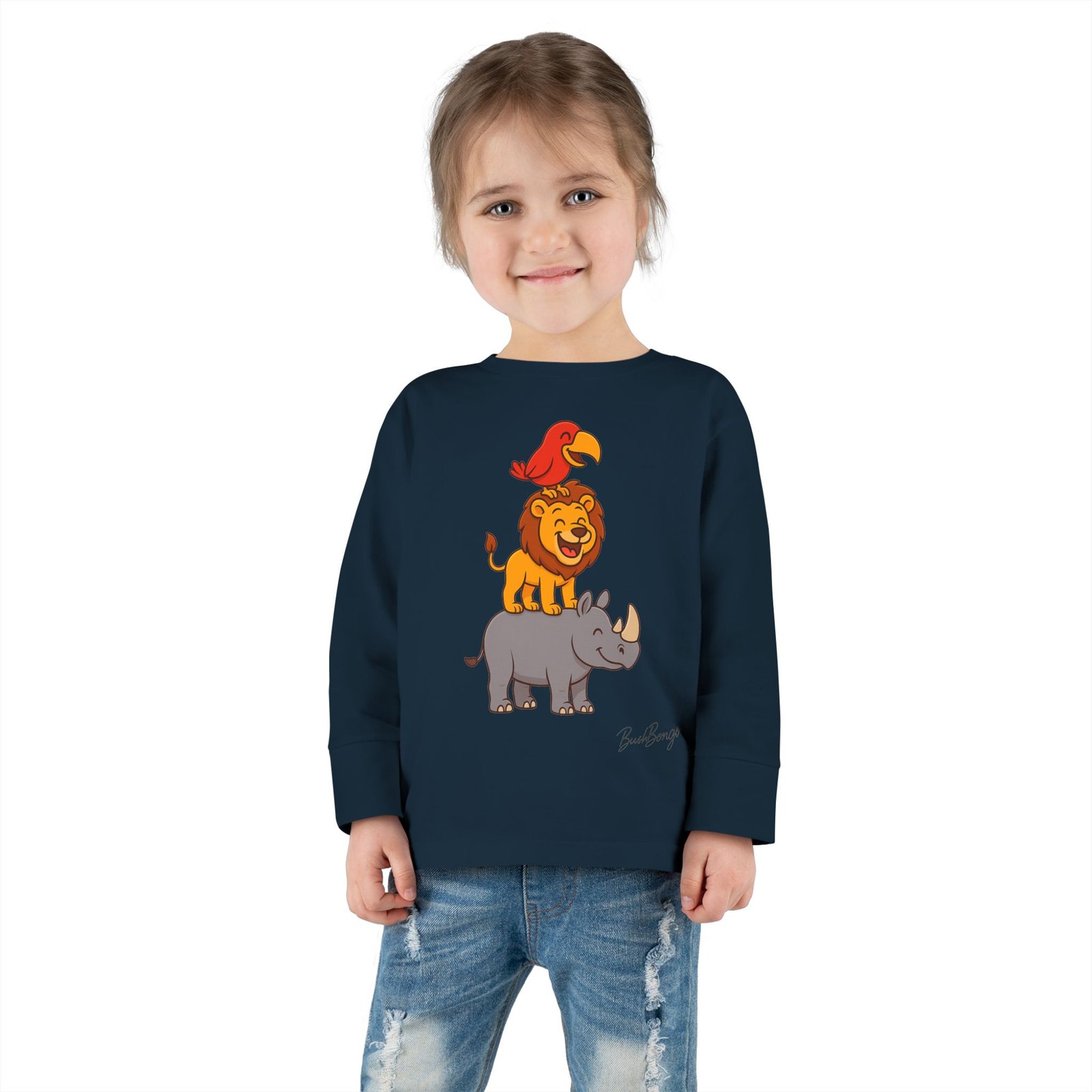 Cute Animal Stack Toddler Tee - Image 24